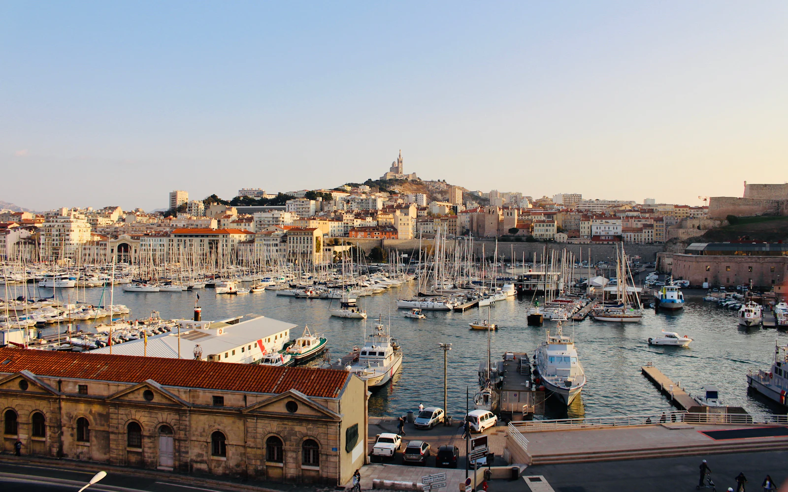 The Vieux-Port of Marseille with Notre-Dame de la Garde