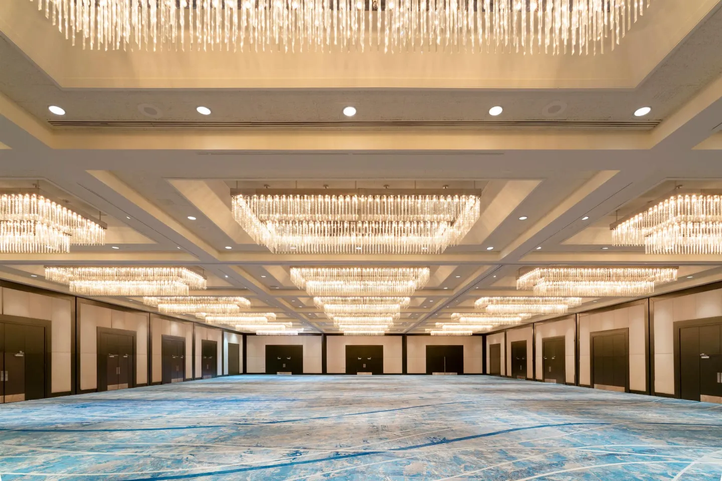 Ballroom with chandeliers