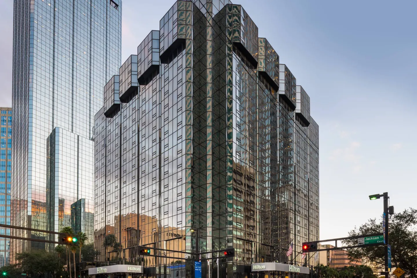 Hilton Tampa Downtown tower in daylight